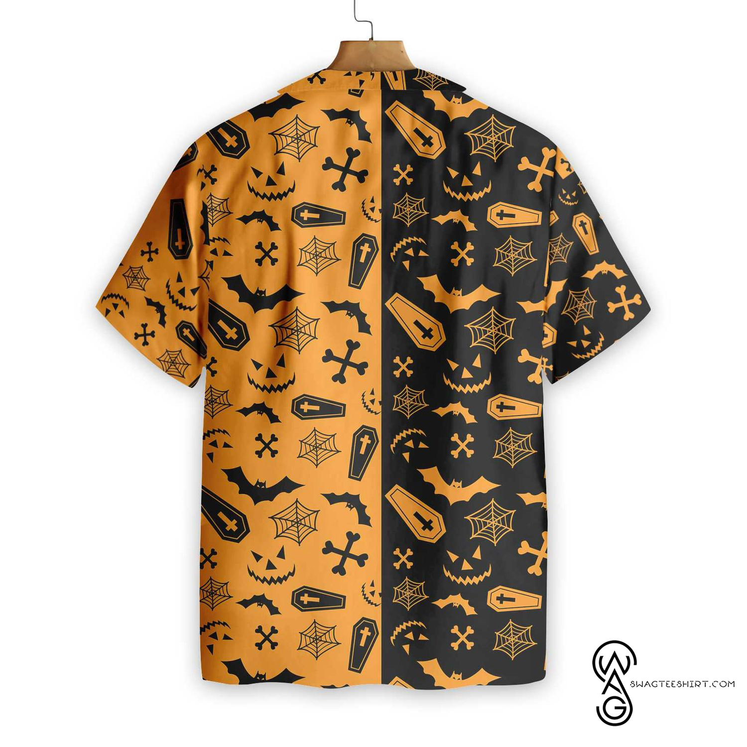 [Top Trending] Yellow Halloween Full Printing Hawaiian Shirt Funny Hawaiian Beach Gift Casual Shirt